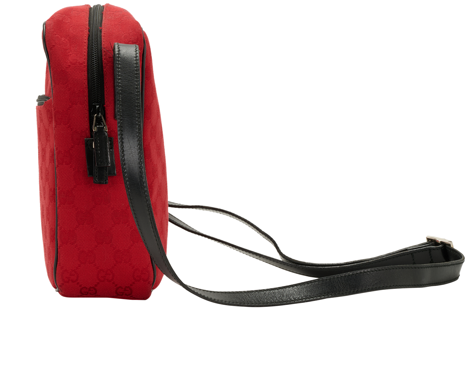 GG Messenger Bag, &pound;320, Handbags, Red, Canvas, Bottom view